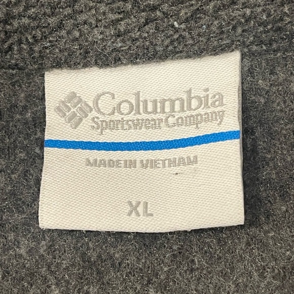 Columbia Men’s XL Charcoal Gray Half-Zip Fleece Pullover Jacket - Picture 4 of 5